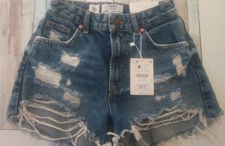 Pantalón corto vaquero Bershka High Waist