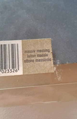 Vassoio Ottagonale Ottone Massiccio
