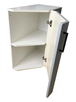 Módulos de cocina gris y blanco
