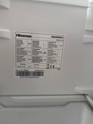 Nevera Hisense Combinada Acero Inoxidable