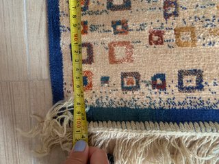 Alfombra Viscosa Beige Multicolor