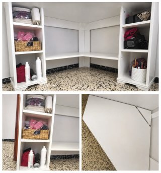 Estantería modular blanca