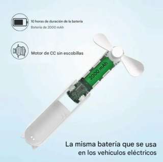 Mini ventilador portátil con powerbank
