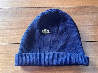 Gorro Lacoste Azul Marino Lana