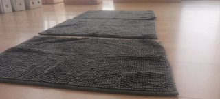 Alfombra baño BADAREN Ikea gris 3 unidades