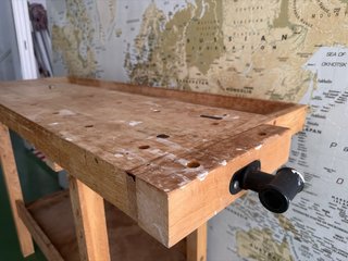 Mesa de carpintería ajustable de madera