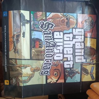 GTA San Andreas + Manual + Poster PS2