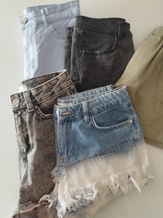 Lote 5 shorts vaqueros