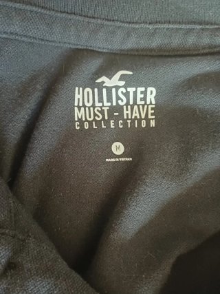 Polo Hollister Negro Talla M