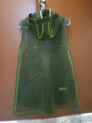 Chaleco PG mujer verde con capucha