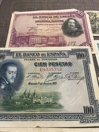 Lote 11 Billetes Pesetas Distintos
