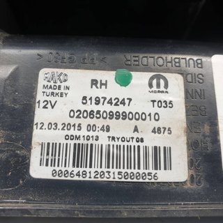 PILOTO TRASERO DERECHO FIAT FIAT DOBLO CARGO 2010-2014