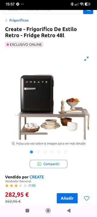 Mini Nevera Retro CREATE Negra