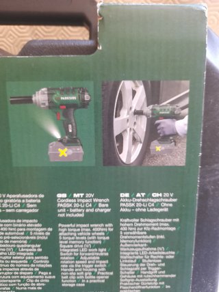 Llave de impacto Parkside 20V