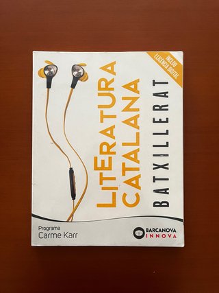 Llibre Literatura Catalana BATxillerat