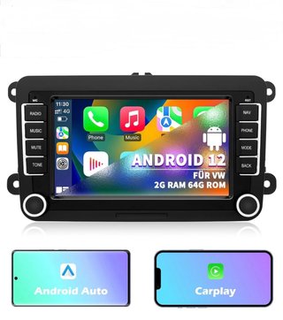 Pantalla CarPlay, para Volkswagen, Seat y Škoda
