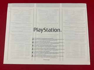 Manuales Playstation PS1 SCPH-7502 Sony