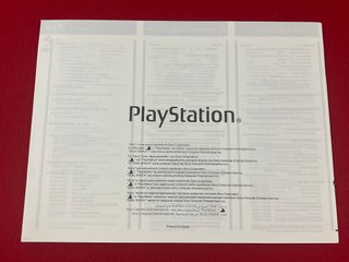 Manuales Playstation PS1 SCPH-7502 Sony