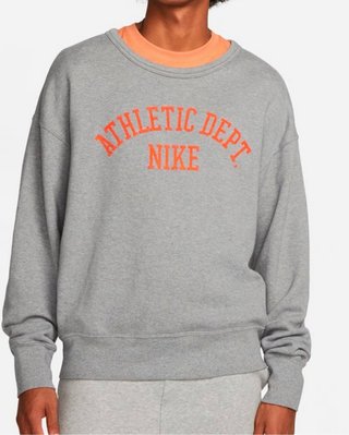 Sudadera Nike Athletic Dept Gris Naranja