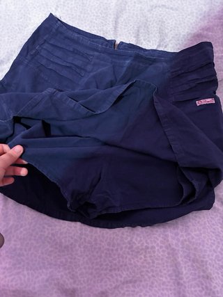 Falda pantalón azul