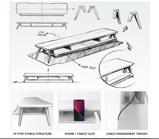 Soporte Monitor Fenge Blanco