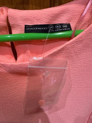 Blusa manga corta rosa texturizada