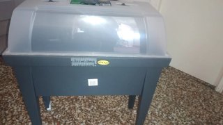 Huerto de plástico elevado