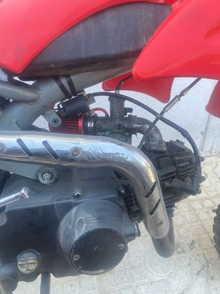 Pit Bike 125cc Motocross Roja y Blanca