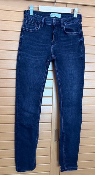 Pantalón vaquero Zara slim fit negro Talla S