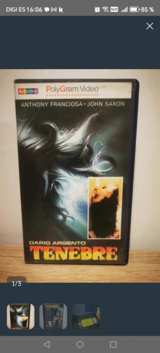 Tenebre VHS PolyGram Video