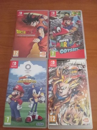 Juegos Nintendo Switch: Dragon Ball, Mario, Sonic