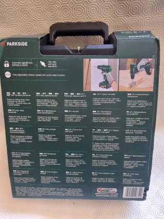 Atornillador Parkside 20V con batería y cargador