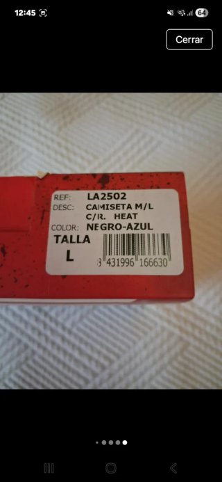 Camiseta térmica Land Negra