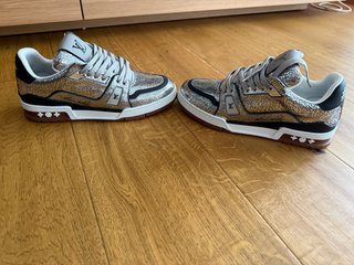 Sneakers Louis Vuitton Argento Tg 42