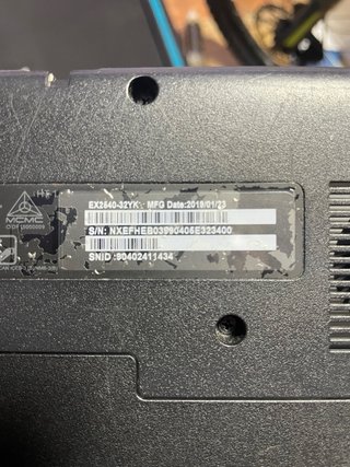 Portátil Acer EX2640 para repuestos