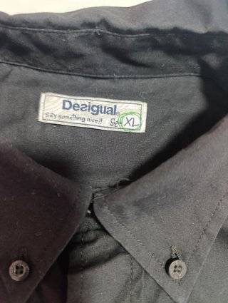 Camisa Desigual Negra Talla XL