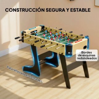 Futbolín para niños de madera 118x107x78cm
