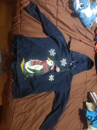 Sudadera pingüino azul