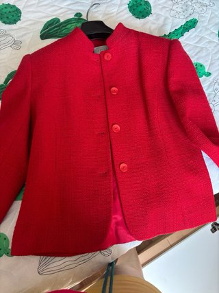 Americana/ blazer ZENDRA Roja Mujer Talla M