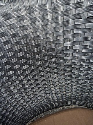 Sillón ratán sintético con cojín