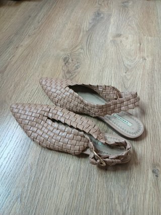 Sandalias Corina Beige Tejidas