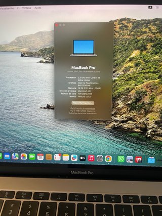 Macbook Pro 13” 2017 Plata