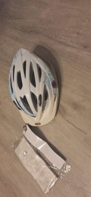 Casco de bici Bell blanco azul