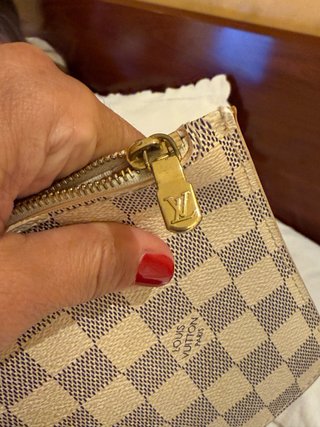 Cartera de mano Louis Vuitton Damier Azur
