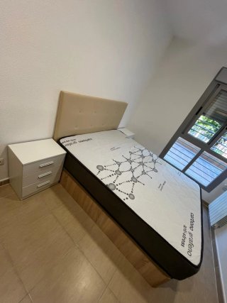 Canapé abatible con colchón carbono viscoelástica