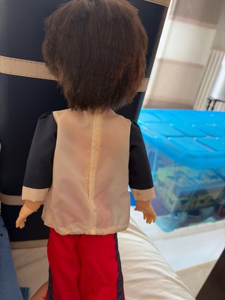 Muñeco Lucas antiguo traje esquiador