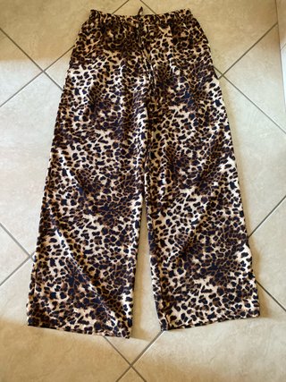 Pantaloni larghi donna maculati