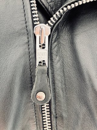 Chaqueta Cuero Biker Schott NYC Negra