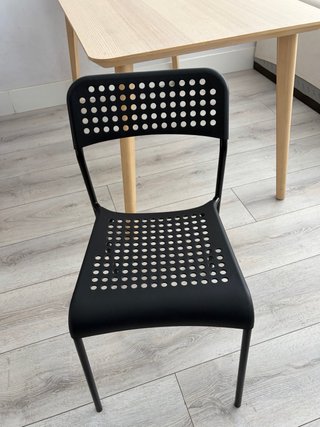 Pack 5 Sillas Comedor Negras