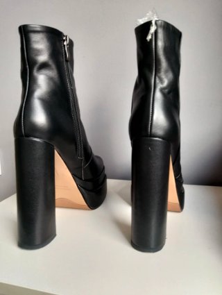 Botines negros tacón plataforma